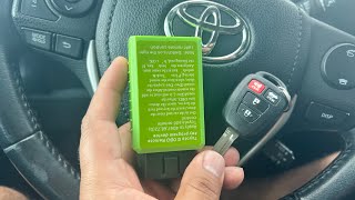 How to program Toyota Key fob  remote with programmer [upl. by Novrej]