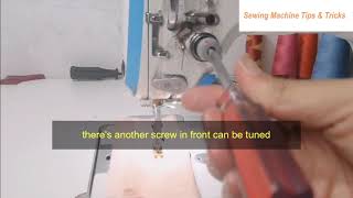 sewing machine thread tension adjustment tutorial Jack Single Needle Example [upl. by Llerod]