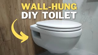 WallHung Toilet Installation in Minutes  How to Fit a Hanging Toilet  Flush Plate  Seat [upl. by Emil]