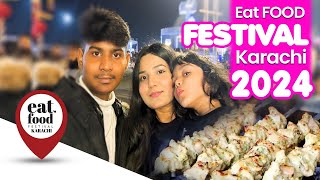 KARACHI EAT FOOD FESTIVAL 2024🌮😋  YASHWA k sath huwa PRANK🤣  karachieat karachifood vlog [upl. by Lavinia491]