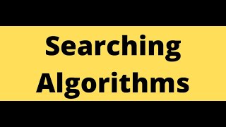 Searching AlgorithmsBFSDFS [upl. by Ier]