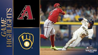 Dbacks vs Brewers Wild Card Game 2 Highlights 10423  MLB Highlights [upl. by Mcclain]