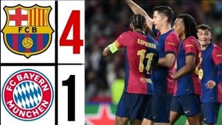 Barcelona vs Bayern Munich 41 Highlights  Résumé UEFA Champions League 2024 [upl. by Trebornhoj649]