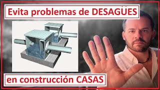 Haz esto y no se ATASCARAN los desagües  Construcción de casas [upl. by Aihsekan]