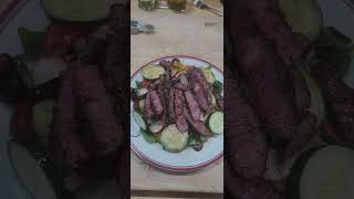 A Stacked Steak Salad For Dinner steak salad dinner food saladlover mcskitchenandoutdoors [upl. by Cindee]