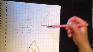 2KGT 22 en 23 Oppervlakte driehoek berekenen [upl. by Lardner]