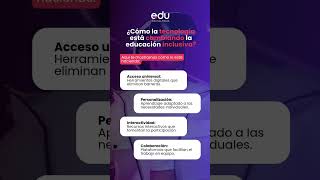 ¿Cómo la tecnología está cambiando la educación inclusiva [upl. by Goodrich322]