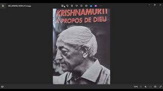 quotUne fois dissipées les ténèbres la lumière seraquot  Jiddu KRISHNAMURTI [upl. by Domenic596]