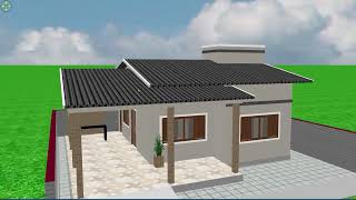 planta de casa com dois quartos small house design ideas [upl. by Ueik363]