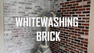 HOW TO WHITEWASH BRICK [upl. by Eelime]