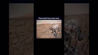 Mars rover last words ￼￼ [upl. by Hedwiga]