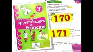 Mes apprentissages en français 3 page 170 et 171 فرنسية الثالث صفحة 171 و 170 قراءة النص [upl. by Peggir]