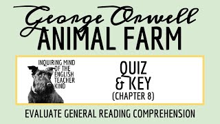 Animal Farm by George Orwell Chapter 8 Quiz and Answer Key [upl. by Sigismondo]