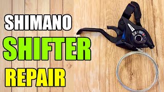 Shimano Gear Shifter Repair At Home  Cycle Gear Shifter Not Working Fix [upl. by Haliak]