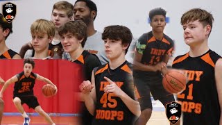 Cooper Zachary and Jason Gardner help lead Indy Hoops In Championship blow out win by 30 [upl. by Allemac]