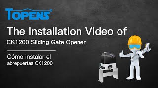 TOPENS CK1200 Gate Opener Installation Video [upl. by Ecyle516]