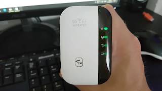 Wifi Repeater 300Mbps Signal Extender Booster Review Setup [upl. by Manuel]