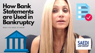 Bank Statements and Bankruptcy How They Are Used and What You Need to Know [upl. by Ssew]