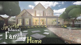 Bloxburg  Spring Botanical Family Home  Speed Build  No Large Plot  300k [upl. by Macri]