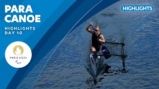 🛶 Para Canoe Highlights  Day 10  Paris 2024 Paralympic Games [upl. by Anwahsit800]