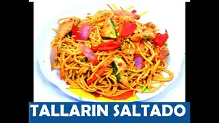 TALLARIN SALTADO CRIOLLO DE POLLO RECETA FACIL Y ECONOMICA PASO A PASO  DELICIOSA COMIDA [upl. by Gaskins375]