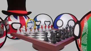 Afghanistan Playing Chess 3D Countryballs Animation [upl. by Schifra]