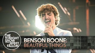 Benson Boone Beautiful Things  The Tonight Show Starring Jimmy Fallon [upl. by Ploch]