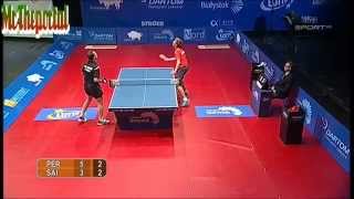 Table Tennis  Jean Michel Saive Vs Jorgen Persson  2014 Grubba Polish Champions [upl. by Yole]