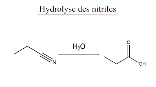 Hydrolyse des nitriles [upl. by Consuela258]