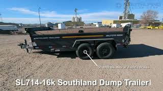 Southland Trailers SL71416K 7 x 14 Utility Dump Trailer [upl. by Kcajyllib]