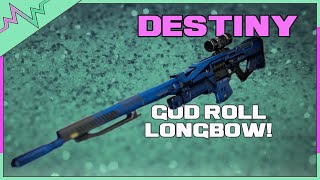 Destiny  GOD Roll Longbow Live Reaction [upl. by Aerua]