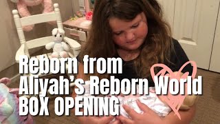 REBORN from ALIYAH’S REBORN WORLD Box Opening • Milana Rose amp Reborns [upl. by Dermott]