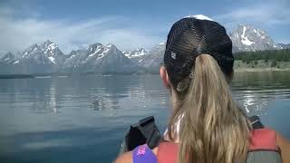 Kayaking Jackson Lake WY [upl. by Nylegna308]