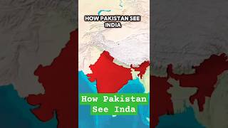 How different countries see India map indiamap india loc indiapakistan lineofcontrol worldmap [upl. by Haizek]