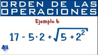 Operaciones combinadas con números enteros  Jerarquía de las operaciones  Ejemplo 6 [upl. by Aikrehs]