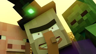 Annoying Villagers 6  Original Minecraft Animation by MrFudgeMonkeyz [upl. by Eanal137]