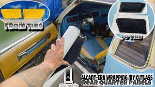 Using the Viral AlcantEra Wrap in My 1987 Oldsmobile Cutlass for the Custom Interior [upl. by Chapman]