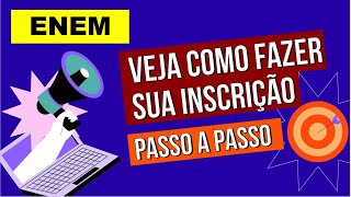 COMO SE INSCREVER NO ENEM 2024 veja o passo a passo completo [upl. by Renba]