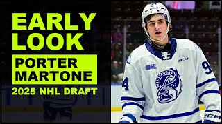 PORTER MARTONE Highlights 2025 NHL Draft [upl. by Shaeffer]