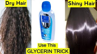 Use Glycerin This way To Turn Dry Frizzy Hair To Soft Smooth Shiny Hair Naturally  Madiha Kiran [upl. by Suanne]