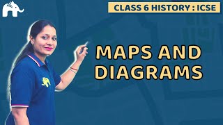 Maps and Diagrams Class 6 SST ICSE  Selina Chapter 1  Geography [upl. by Noirrad]