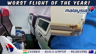 12 hours in Malaysia airlines economy class  Chennai  Kuala Lumpur  Kuala Lumpur  Melbourne [upl. by Ruthven461]