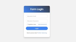 Membuat Halaman Login Sederhana dengan HTML dan CSS [upl. by Fabrianna]