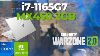 Intel Core i71165G7 \ Nvidia GeForce MX450 \ Call of Duty Warzone 20 1080p 66 resscale [upl. by Nyladnor]