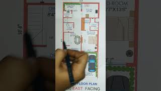 2450 house plan 1bhk  east facing house plan 2450  1200 sqft house plan  mo  95843 36780 [upl. by Gelman]