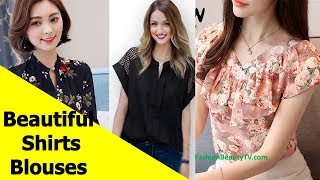 50 Beautiful Shirt and Blouse Designs For Women S17 [upl. by Garzon284]