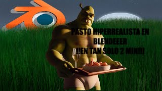 Como hacer pasto cesped en BLENDER 40 hiper realista [upl. by Redmer173]