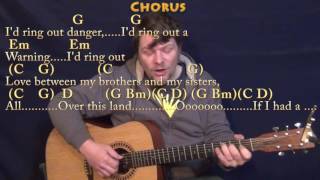 If I Had A Hammer  Fingerstyle Guitar Cover Lesson in G with ChordsLyrics [upl. by Rakia]