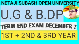 NSOU UG TERM END EXAM DATE UG 1ST 2ND amp 3RD YEAR EXAM DATENSOU TREORY EXAM [upl. by Calandria263]