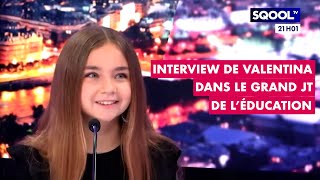 Interview de Valentina dans le Grand JT de lÉducation [upl. by Razid]